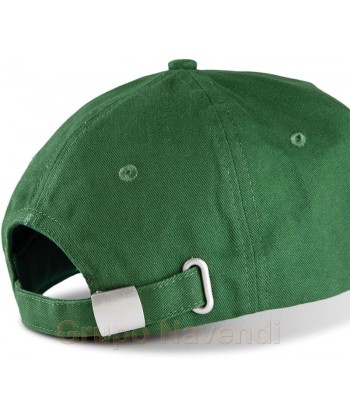 Gorra con sandwich contrastado con cierre de hebilla para adulto color verde bosque