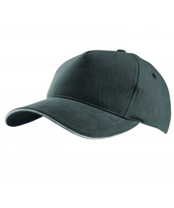Gorra con sandwich contrastado con cierre de hebilla para adulto