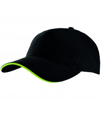 Gorra con sandwich contrastado con cierre de hebilla para adulto