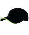 Gorra con sandwich contrastado con cierre de hebilla para adulto