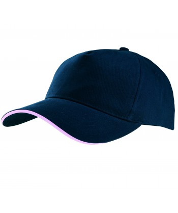 Gorra con sandwich contrastado con cierre de hebilla para adulto