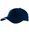 Gorra con sandwich contrastado con cierre de hebilla para adulto