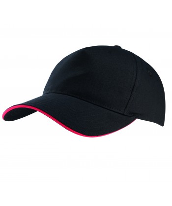 Gorra con sandwich contrastado con cierre de hebilla para adulto