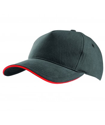 Gorra con sandwich contrastado con cierre de hebilla para adulto