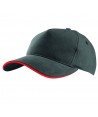 Gorra con sandwich contrastado con cierre de hebilla para adulto