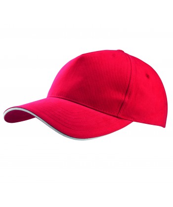 Gorra con sandwich contrastado con cierre de hebilla para adulto