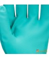 Guantes de nitrilo color verde para productos químicos