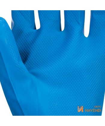 Guantes alimentarios de nitrilo color azul  -38 cm-