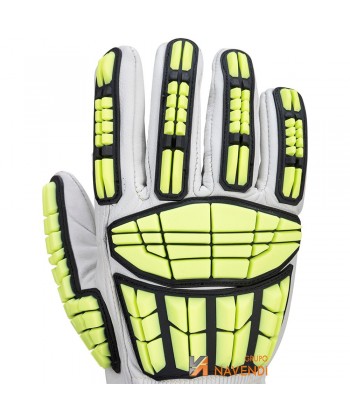 Guantes anti impactos y anticorte nivel F con protección al calor (250º)