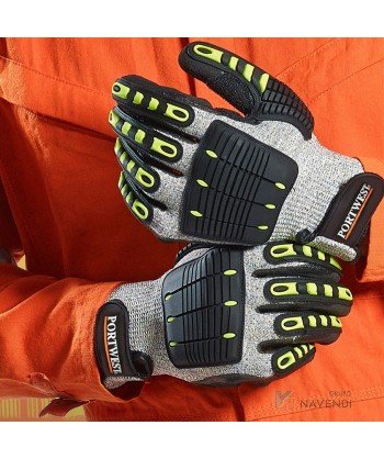 Guantes anti impacto forrados anticorte nivel 5 o C