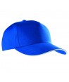 Gorra con sandwich contrastado con cierre velcro para adulto color royal