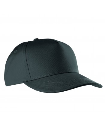 Gorra con sandwich contrastado con cierre velcro para adulto color gris