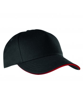 Gorra con sandwich contrastado con cierre velcro -Adulto-