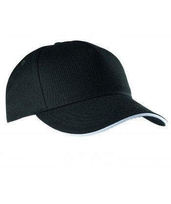 Gorra con sandwich contrastado con cierre velcro para adulto