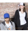 Gorra de rejilla con ajuste mediante corchetes