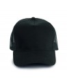 Gorra de rejilla con ajuste mediante corchetes camuflaje negra
