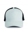 Gorra de rejilla con ajuste mediante corchetes camuflaje  color blanco/negro