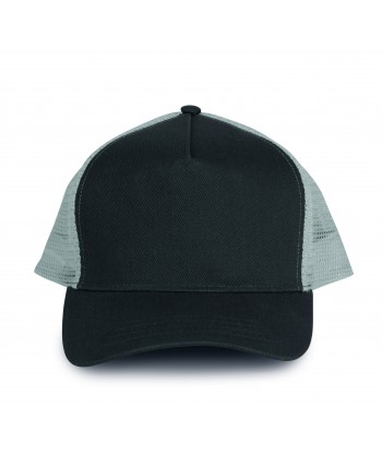 Gorra de rejilla con ajuste mediante corchetes camuflaje  color negro/gris claro