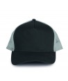 Gorra de rejilla con ajuste mediante corchetes camuflaje  color negro/gris claro