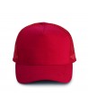 Gorra de rejilla con ajuste mediante corchetes camuflaje  color rojo