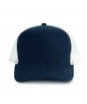 Gorra de rejilla con ajuste mediante corchetes camuflaje  color marino/blanco