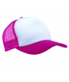 Gorra de rejilla con cierre mediante corchetes para adulto fucsia