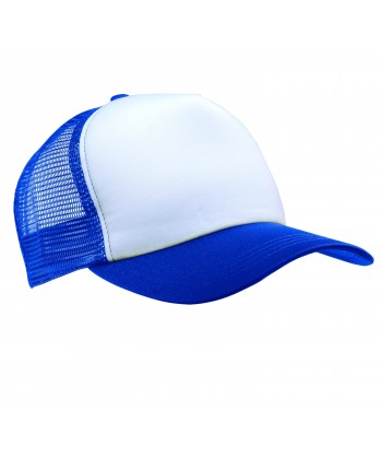 Gorra de rejilla con cierre mediante corchetes para adulto royal