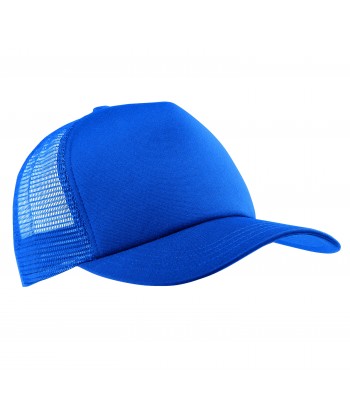 Gorra de rejilla con cierre mediante corchetes para adulto royal