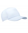 Gorra de rejilla con cierre mediante corchetes para adulto blanco
