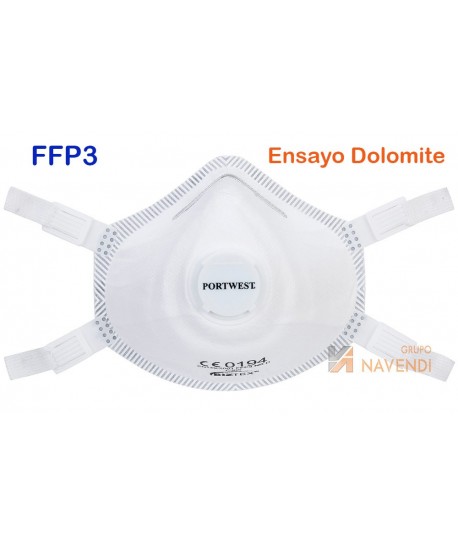Mascarilla profesional con válvula desechable de nivel FFP3
