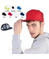 Gorra de rejilla con cierre mediante corchetes y visera plana para adulto