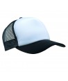 Gorra de rejilla con cierre mediante corchetes y visera plana para adulto