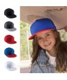 Gorra con cierre mediante corchetes y visera plana para niño