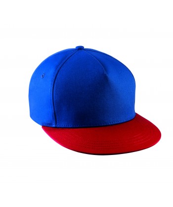 Gorra con cierre mediante corchetes y visera plana para adulto