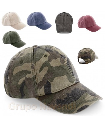 Gorra de algodón con visera pre curvada y cierre con hebilla para adulto