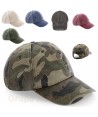 Gorra de algodón con visera pre curvada y cierre con hebilla para adulto