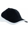 Gorra bicolor de algodón con cierre mediante hebilla para adulto
