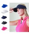 Visera deportiva y curvada ajustable con hebilla para mujer color Marino