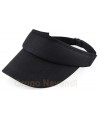 Visera deportiva y curvada ajustable con hebilla para mujer color  negro