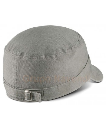 Gorra de algodón con cierre de hebilla para adulto color beige