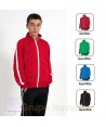 Chaqueta bicolor de chándal para adulto color rojo/blanco