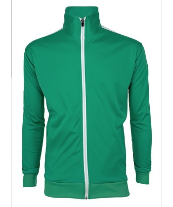 Chaqueta bicolor de chándal para adulto color verde/blanco