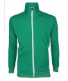 Chaqueta bicolor de chándal para adulto color verde/blanco