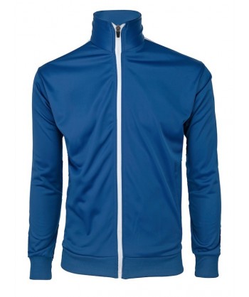 Chaqueta bicolor de chándal para adulto color royal/blanco