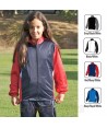 Chaqueta bicolor de chándal de niño color rojo/marino