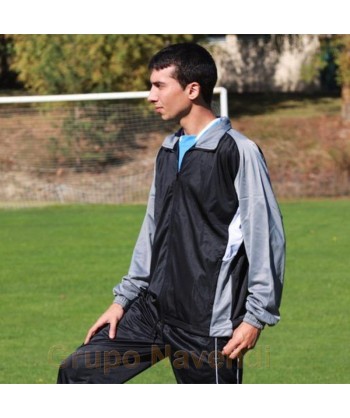 Chaqueta bicolor de chándal para adulto color gris/negro