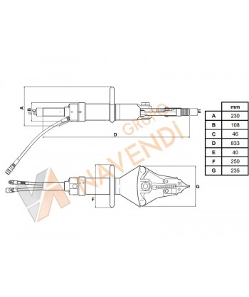 Herramienta hidráulica combinada  de 524 kN