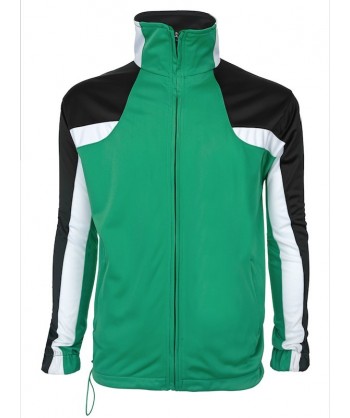 Chaqueta combinada de chándal para adulto color verde/negro