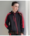 Chaqueta bicolor de chándal para niño color negro/rojo
