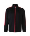 Chaqueta bicolor de chándal para niño color negro/rojo